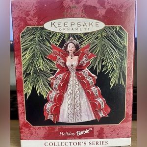 1997 Hallmark Barbie Keepsake Collectible Ornament #5, Holiday Barbie series